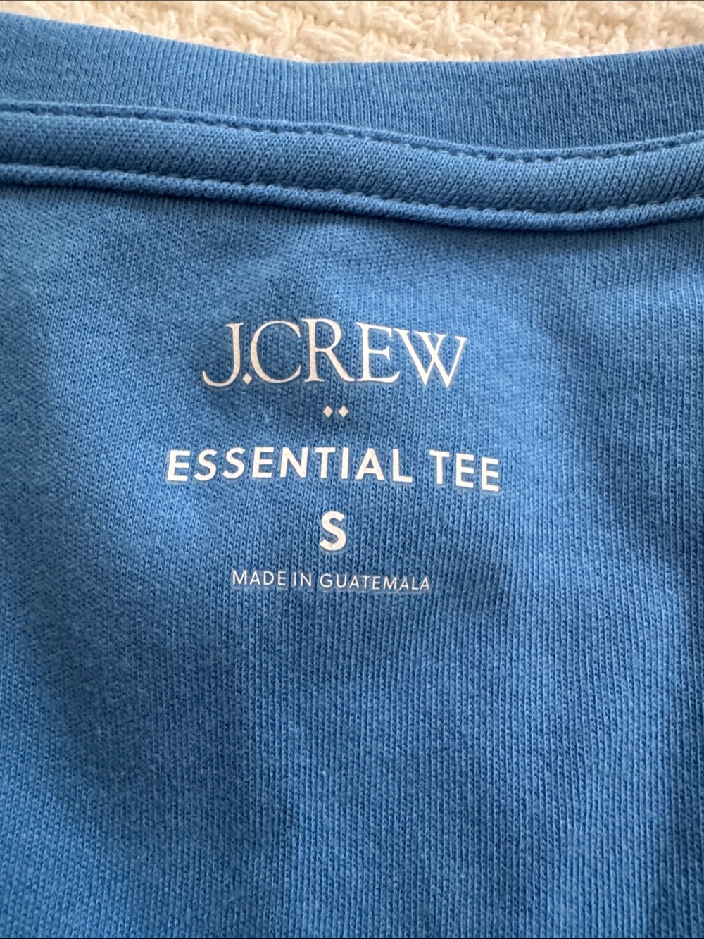 J. Crew V-Neck Short Sleeve Tee in Blue - Picture 2 of 5